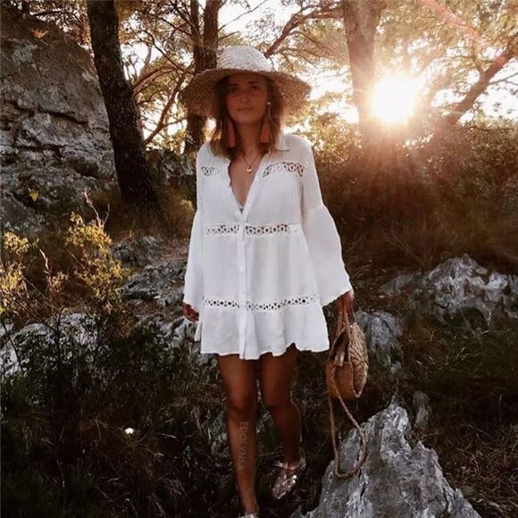 NEW Gorgeous Boho Swim Cover Up - Picture 1 of 8